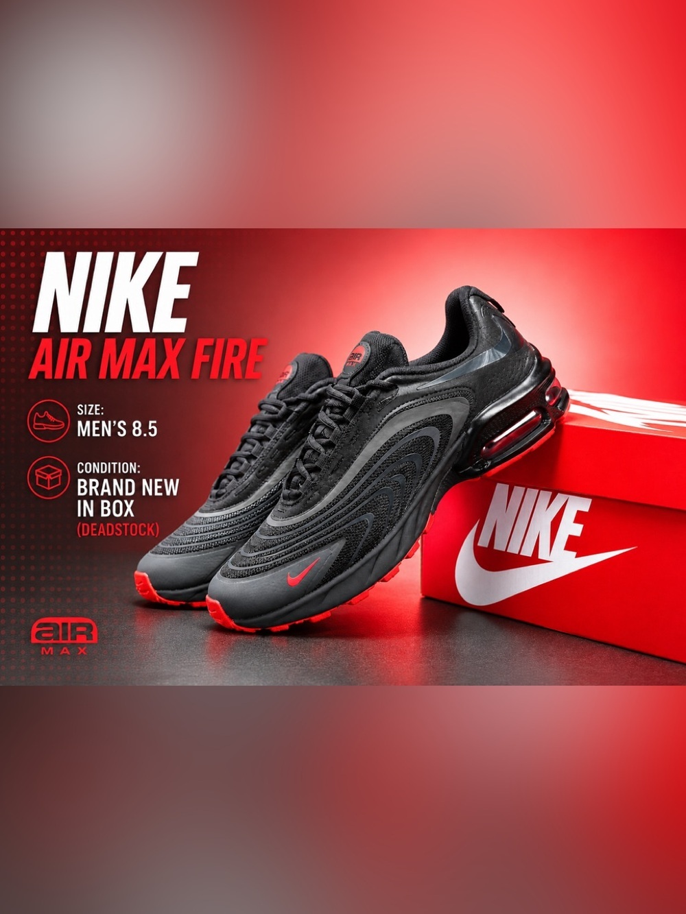 Nike Air Max Fire Anthracite Team orange
Black IF2621-005 NIB 8.5 Mens Sneakers